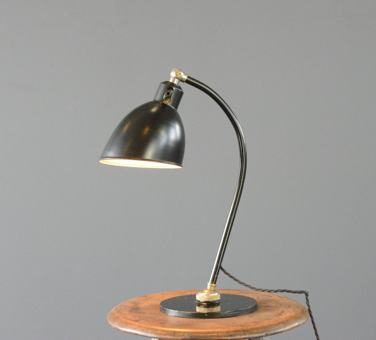Bauhaus Polo Popular Desk Lamp By Christian Dell For BUR