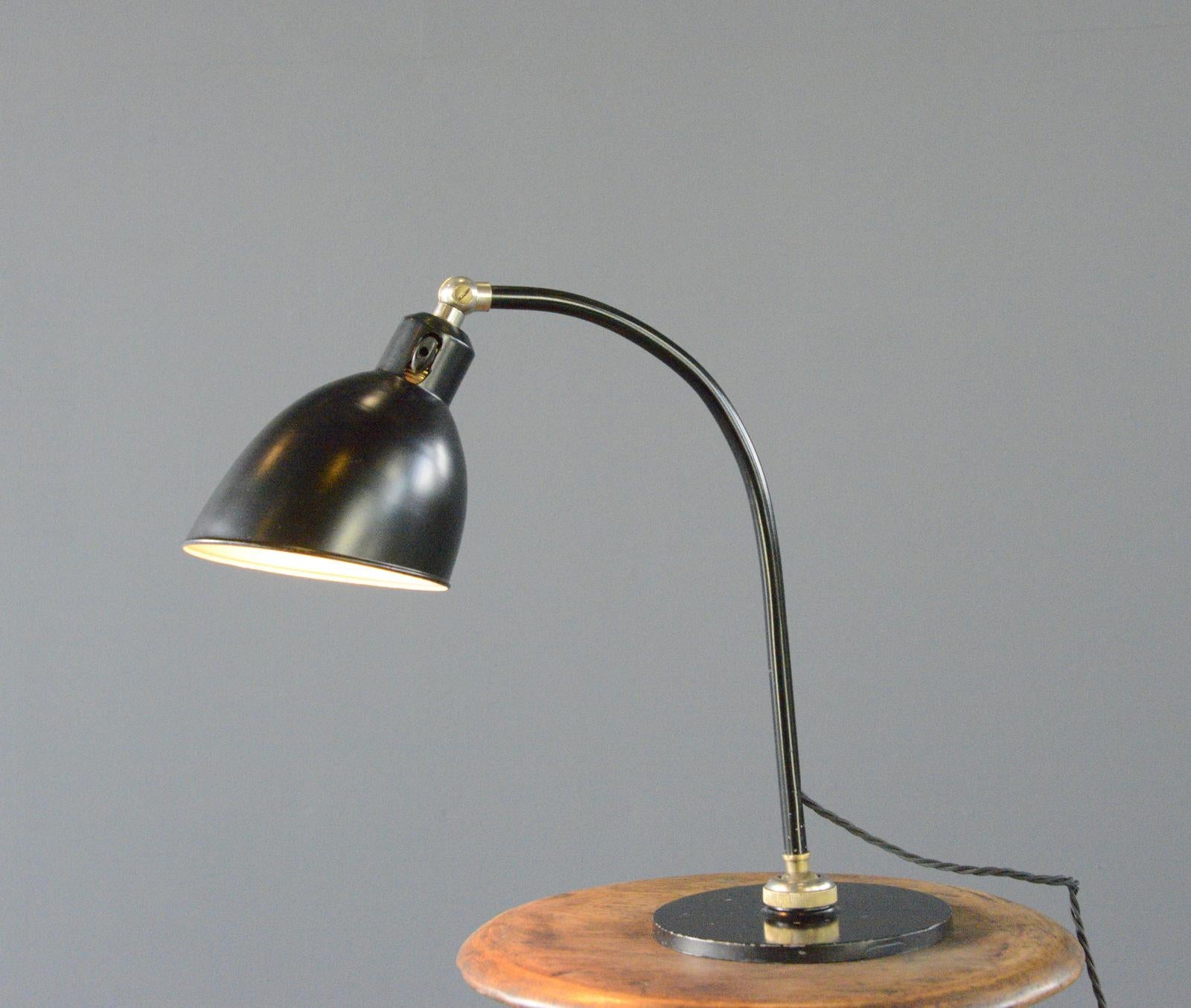 Steel Polo Popular Desk Lamp By Christian Dell For BUR