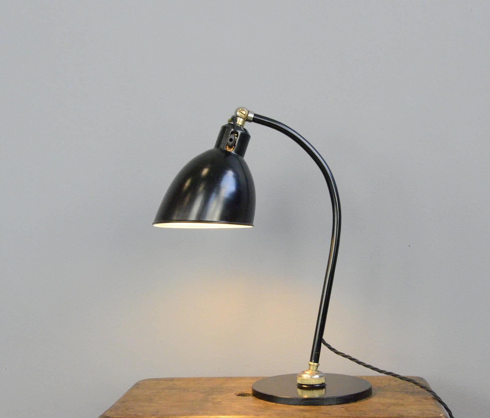 Bauhaus Polo Popular Desk Lamp by Christian Dell for Rondella