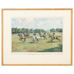 Vintage Polo Print by Lionel Edwards, The Durham Light Infantry
