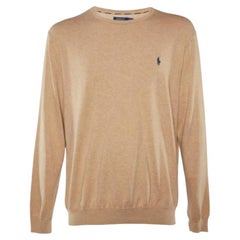 Polo Ralph Lauren - Maglia a maniche lunghe in cotone beige 2XL