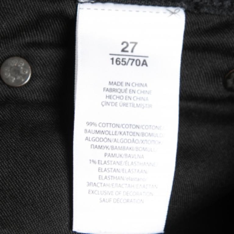 Polo Ralph Lauren Black and Red Side Stripe Denim Jeans S For Sale 1