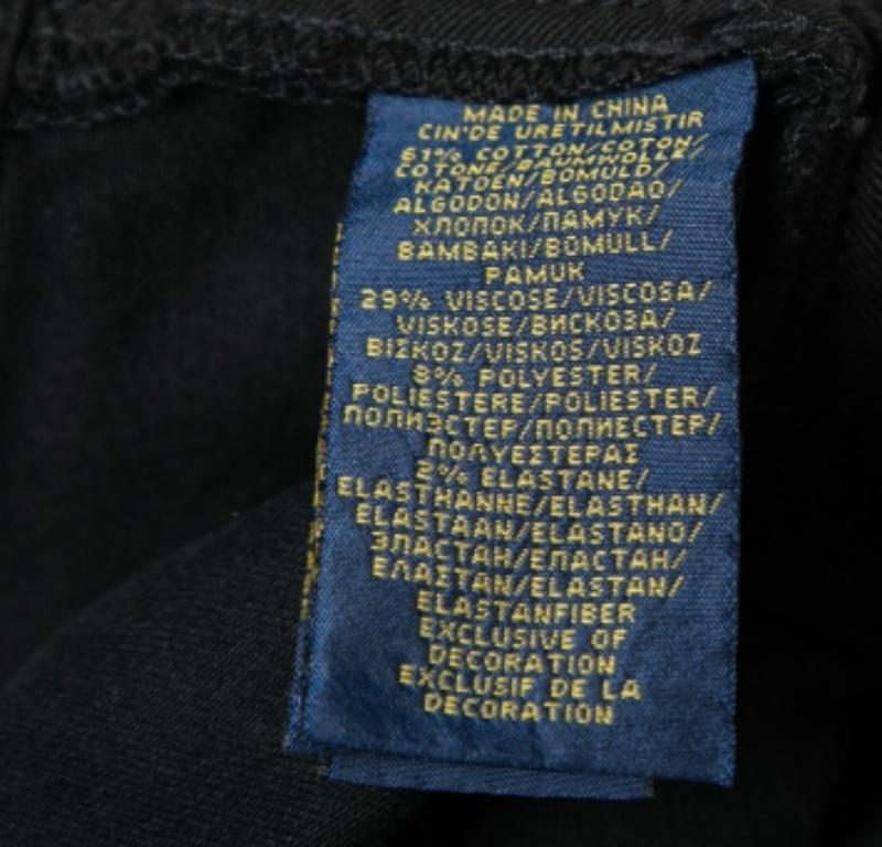 Polo Ralph Lauren Black Denim Jeans M Waist 28