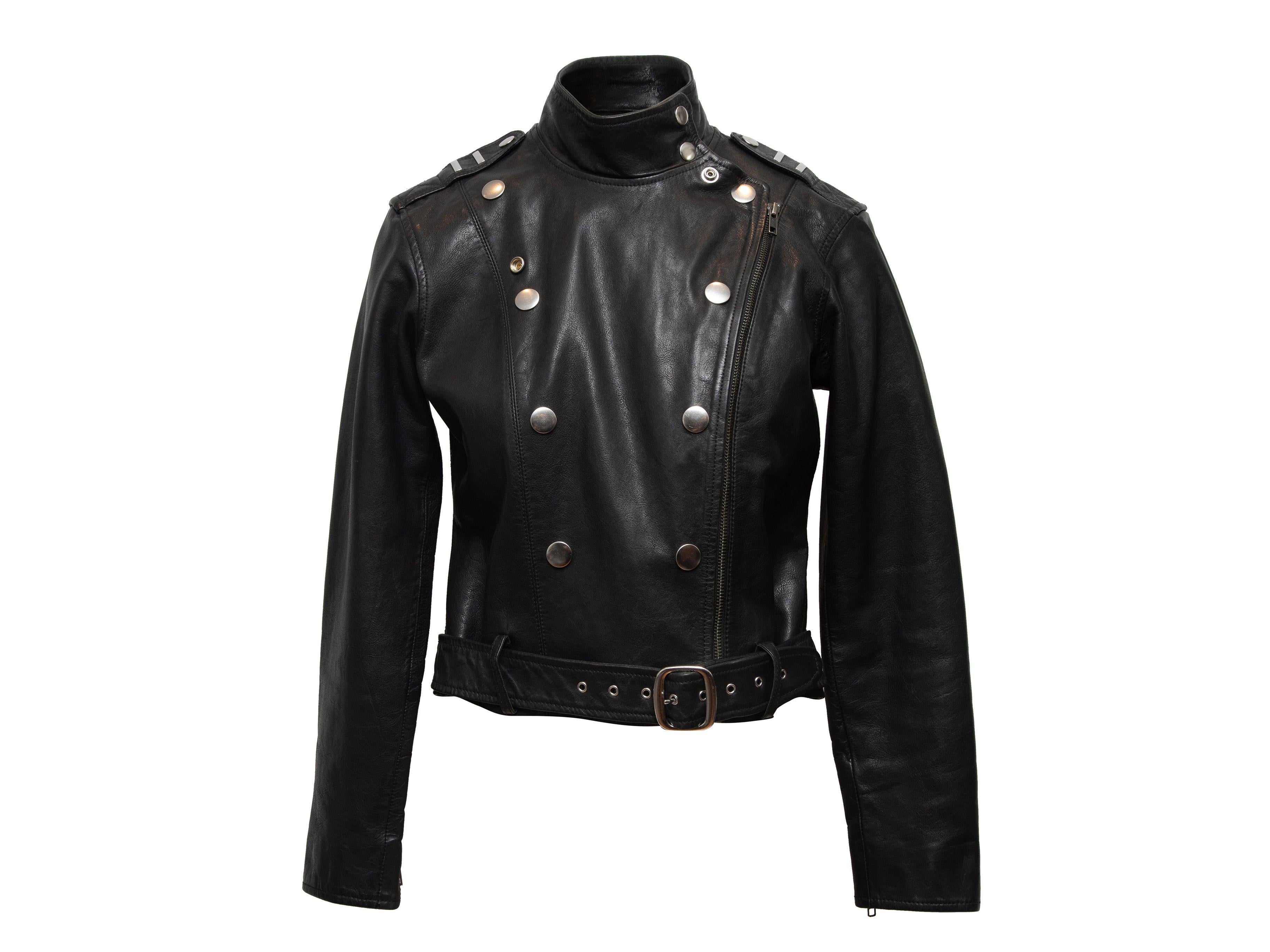 Women's or Men's Polo Ralph Lauren Black Leather Moto Jacket