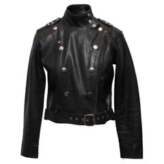 Polo Ralph Lauren Black Leather Moto Jacket