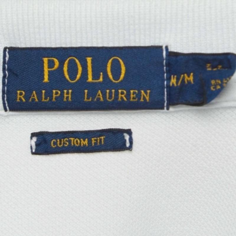 Blu Polo Ralph Lauren Maglietta Polo in cotone blu M. T. I. in vendita