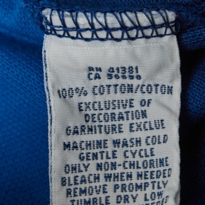 Uomo Polo Ralph Lauren Maglietta Polo in cotone blu M. T. I. in vendita