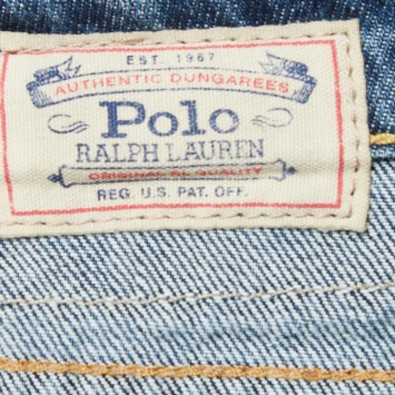De las mujeres Polo Ralph Lauren Vaqueros Estampados Azul Astor Slim Boyfriend L Cintura 32 en venta