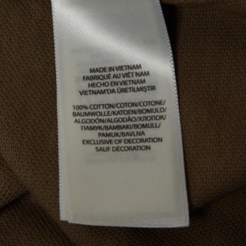 Nero Polo Ralph Lauren Brown Cotone Piqué Manica Lunga M. T. I. in vendita