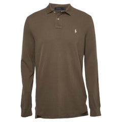 Polo Ralph Lauren Brown Cotone Piqué Manica Lunga M. T. I.