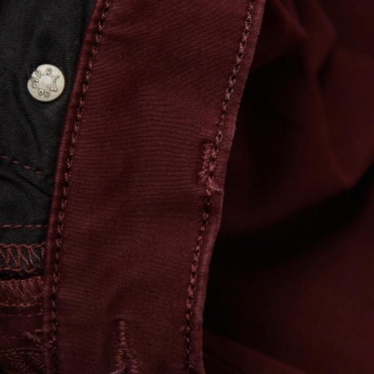 Polo Ralph Lauren Pantalones pitillo de algodón burdeos L Negro en venta