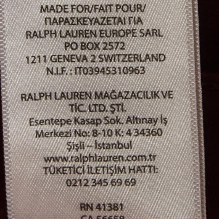 Polo Ralph Lauren Pantalones pitillo de algodón burdeos L en venta 3
