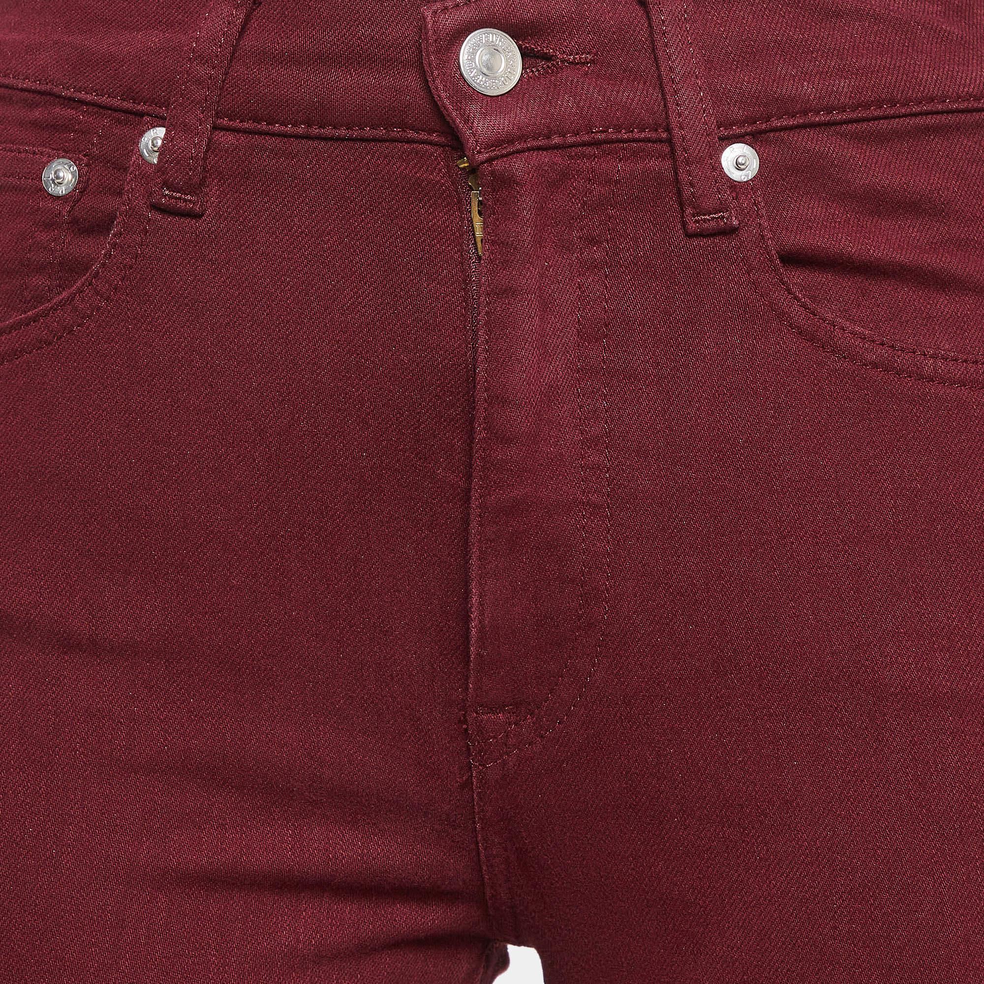 Marrone Polo Ralph Lauren - Jeans skinny in denim borgogna - Vita 26