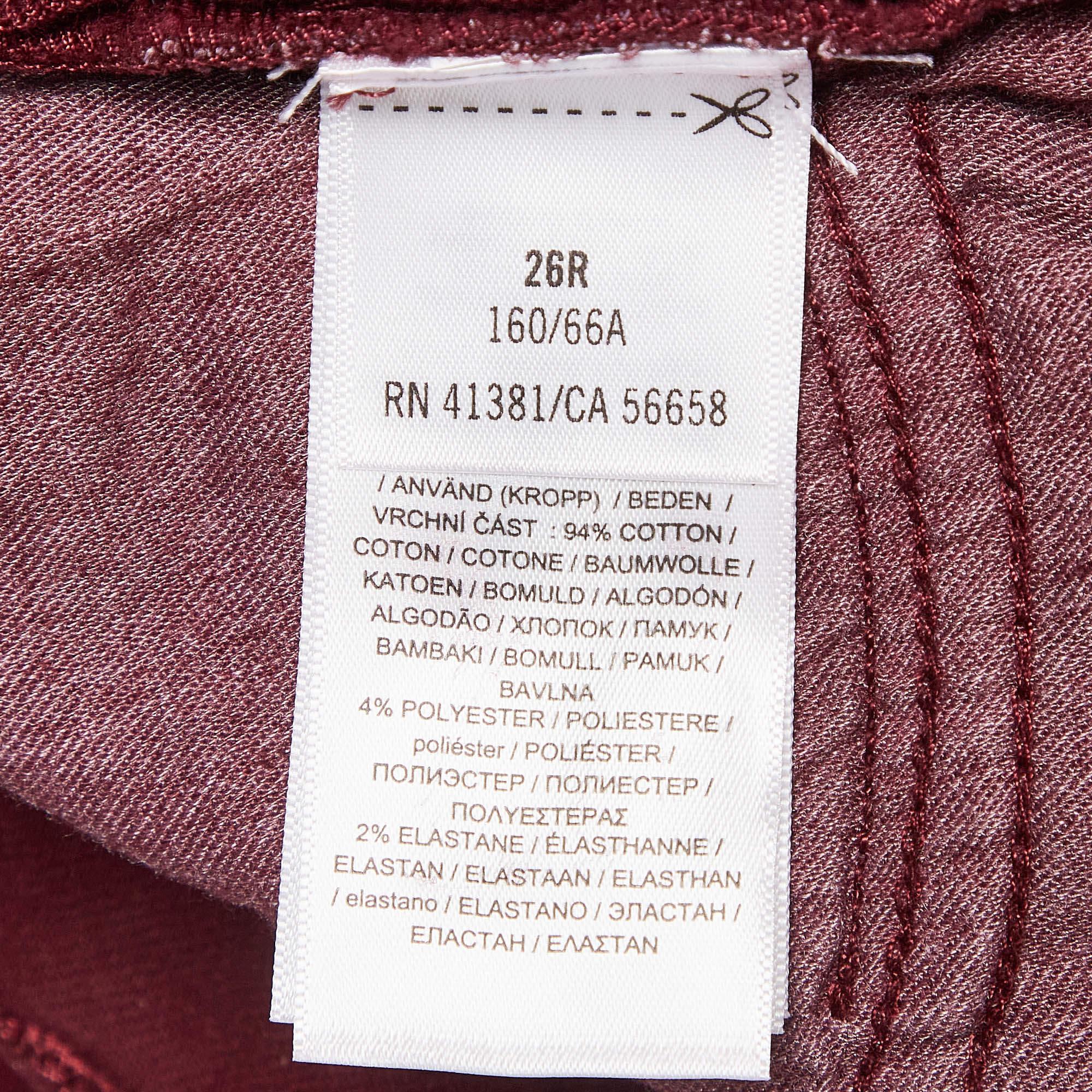 Donna Polo Ralph Lauren - Jeans skinny in denim borgogna - Vita 26