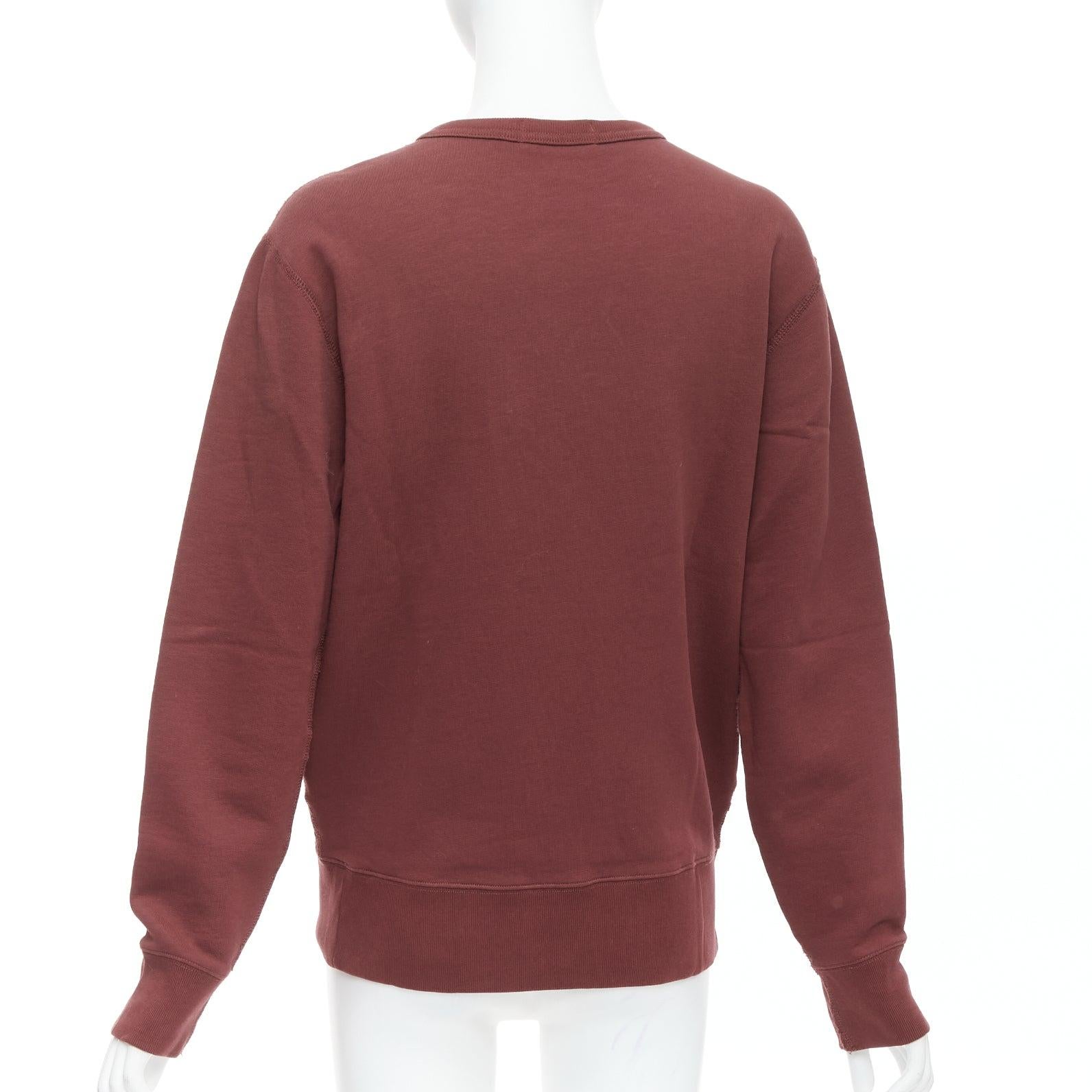De las mujeres POLO RALPH LAUREN Sudadera polar de algodón varsity burdeos XS en venta