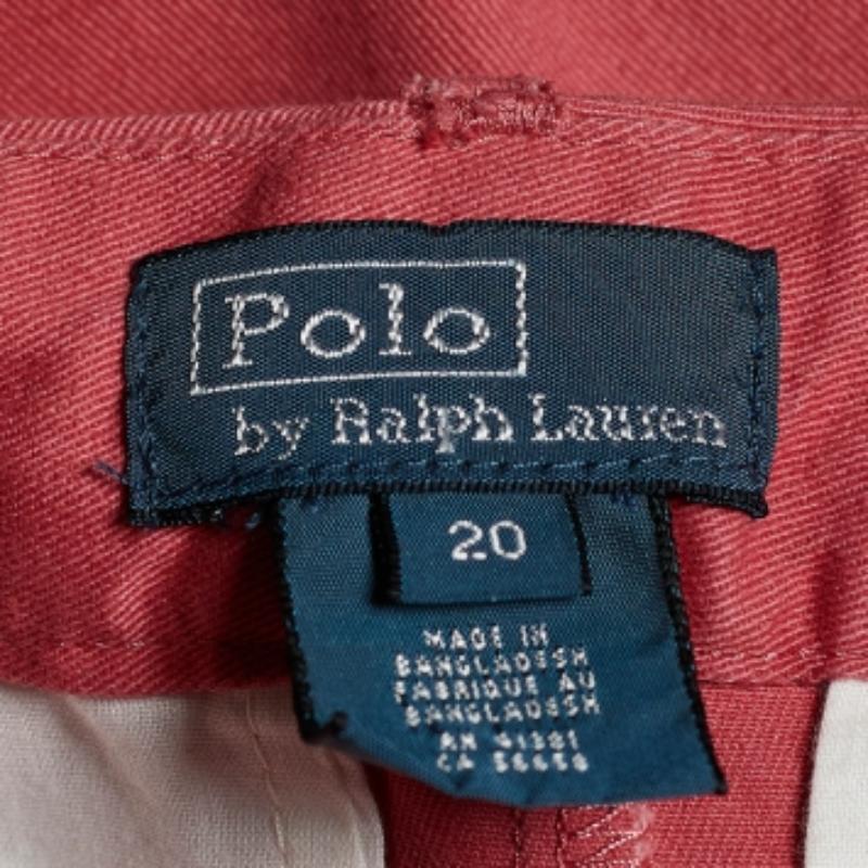 Polo Ralph Lauren Pantaloncini di jeans rosso bruciato XL In condizioni buone in vendita a Dubai, Al Qouz 2