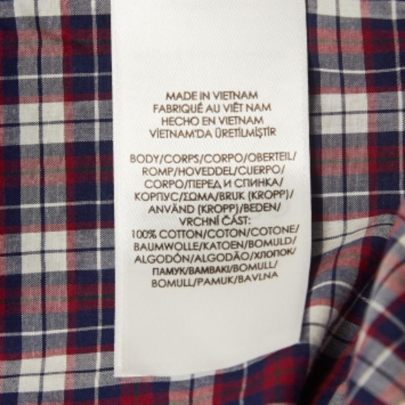 De los hombres Polo Ralph Lauren Camisa de algodón a cuadros de manga larga L en venta