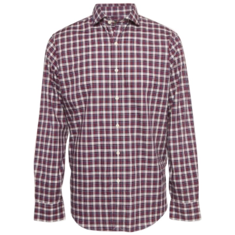 Polo Ralph Lauren Camisa de algodón a cuadros de manga larga L en venta