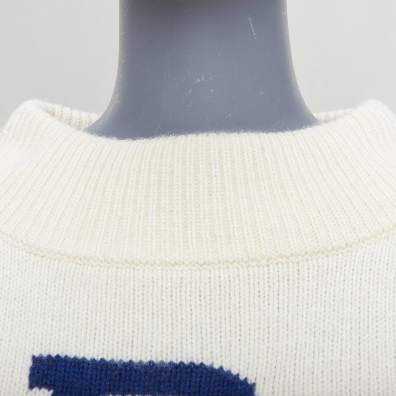POLO RALPH LAUREN cremeblau Lammwolle Kaschmir P star Pullover XXS im Angebot 2