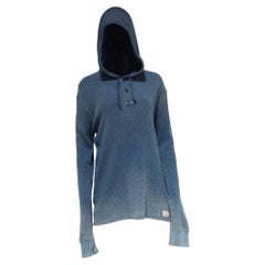Felpa con cappuccio Polo Ralph Lauren in cotone tinto di colore azzurro