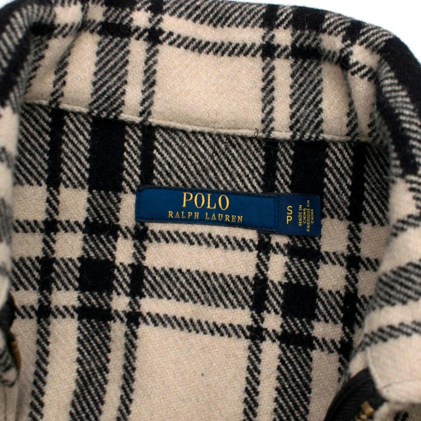 Polo Ralph Lauren Faye Fringe-Trimmed Plaid Shirt UK S/ US6 1