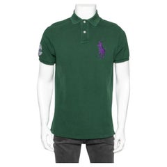 Used Polo Ralph Lauren Green Cotton Polo T-shirt M