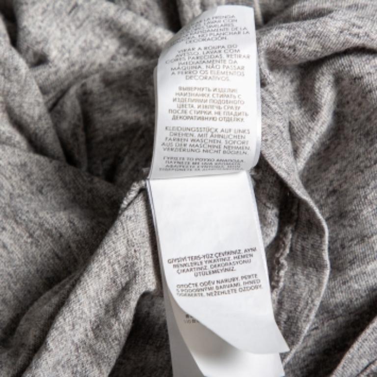 Grigio T. Ralph Lauren - Maglietta in cotone grigia personalizzata slim fit - XXL in vendita