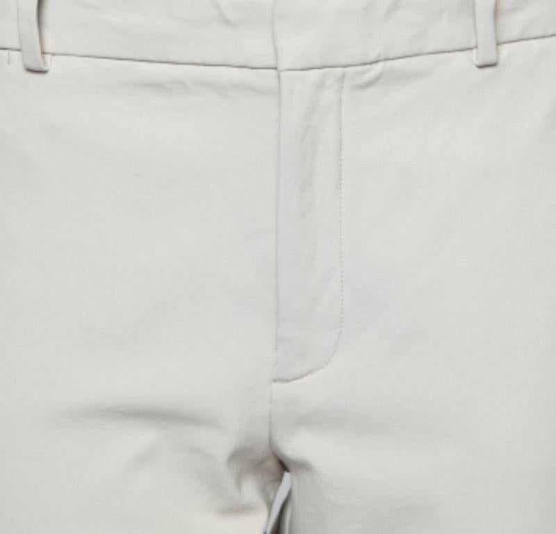 Polo Ralph Lauren Graue Baumwoll-Tailored-Hose L im Zustand „Gut“ in Dubai, Al Qouz 2
