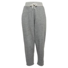 Polo Ralph Lauren Pantaloni da corsa in cotone con logo ricamato in grigio M.