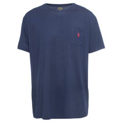 Used Polo Ralph Lauren Ink Blue Cotton Classic Fit T-Shirt XL