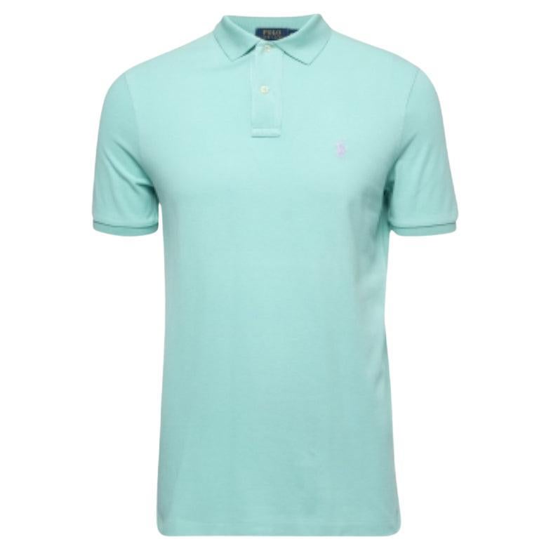 Polo Ralph Lauren Maglietta in cotone Piqué Classic Fit blu chiaro T S