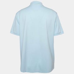 Polo Ralph Lauren Light Blue Stretch Mesh Knit Polo T-Shirt XL