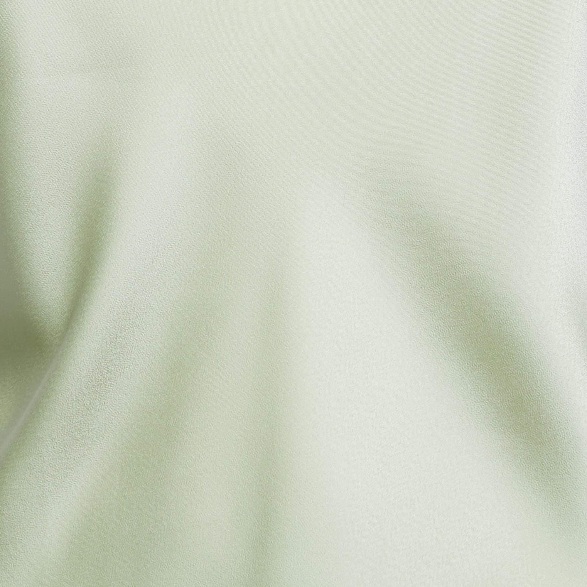 Women's Polo Ralph Lauren Light Green Satin Sleeveless Top M