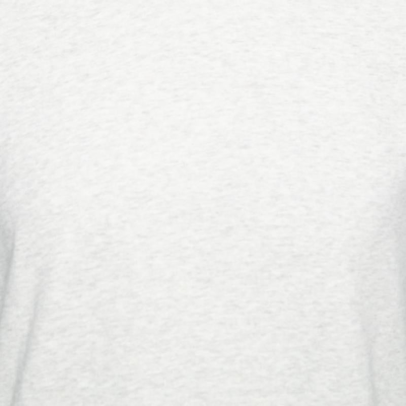 Polo Ralph Lauren Maglietta girocollo in cotone grigio chiaro a manica lunga M. T. I. in vendita 1