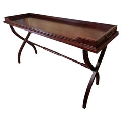 Polo Ralph Lauren Mahogany Regency Style Tall Console Table