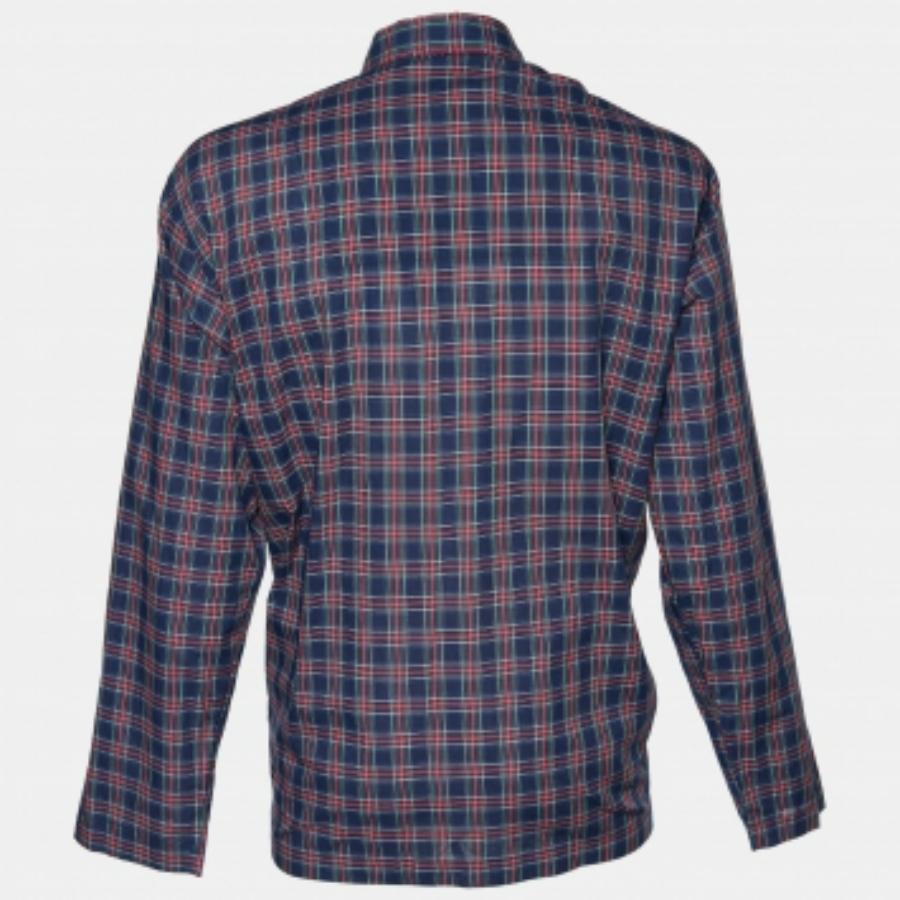 Noir Polo Ralph Lauren Chemise de nuit en coton à carreaux multicolores L en vente