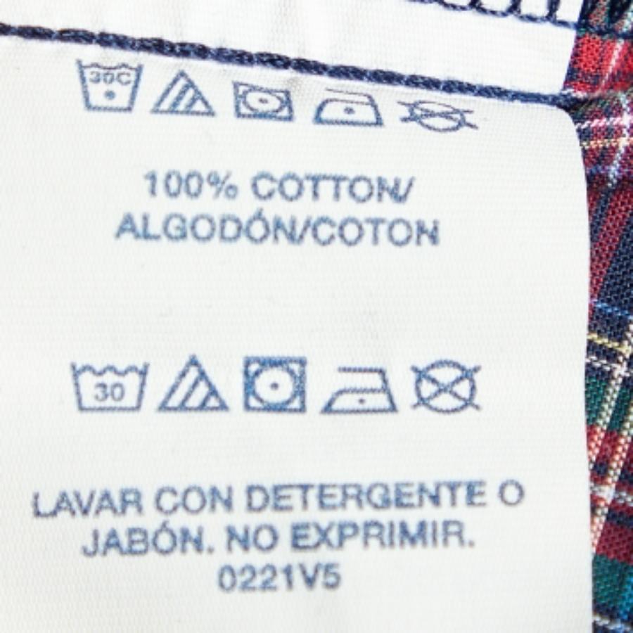 Polo Ralph Lauren Chemise de nuit en coton à carreaux multicolores L Bon état - En vente à Dubai, Al Qouz 2