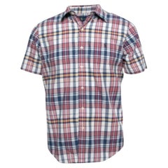 Polo Ralph Lauren Camicia a mezza manica in cotone a quadri multicolore M.