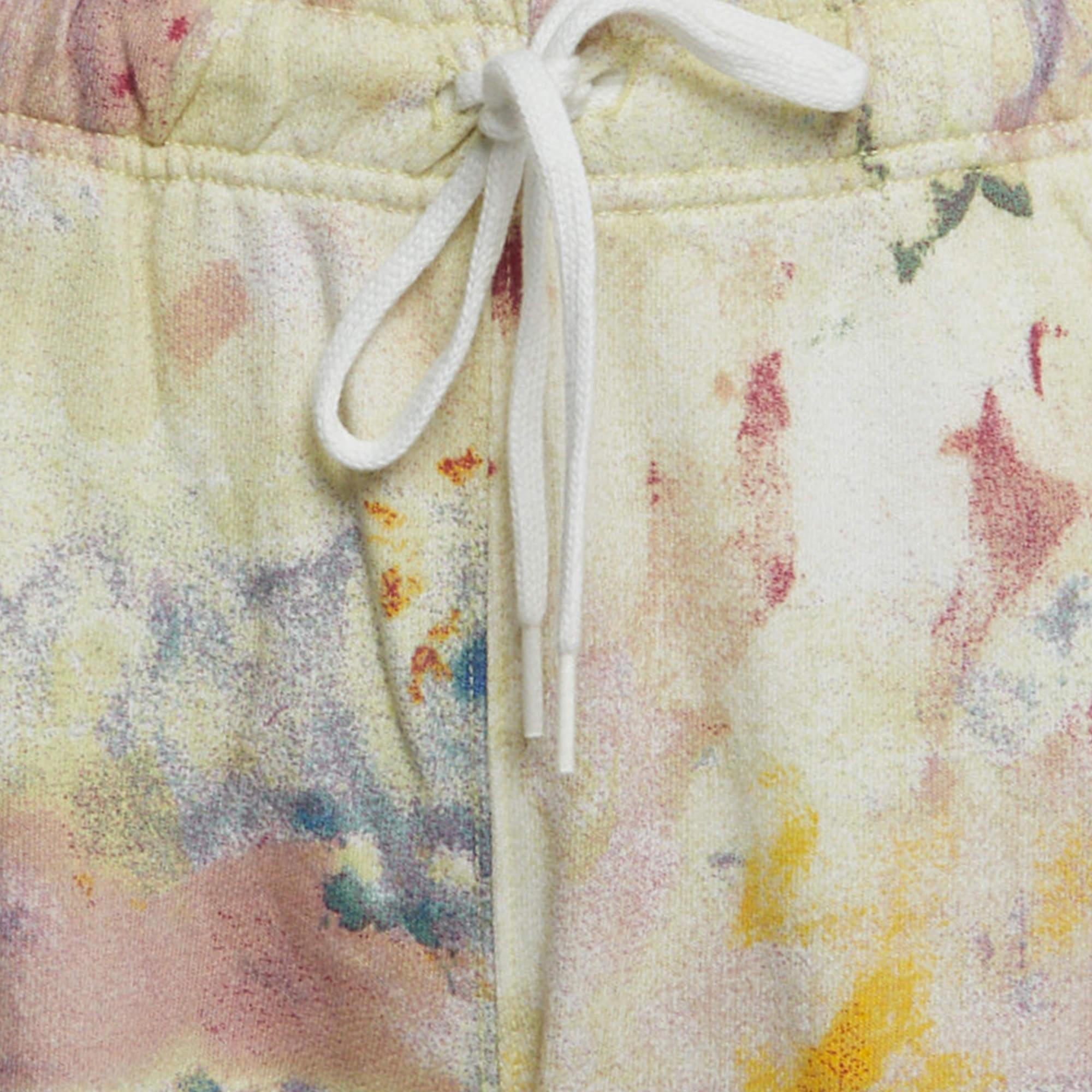 Polo Ralph Lauren Multicolor Tie-dye Cotton Drawstring Joggers XS In Excellent Condition For Sale In Dubai, Al Qouz 2