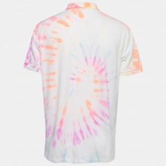 Polo Ralph Lauren Multicolor Krawattengefärbte Baumwolle Pique Polo T-Shirt L