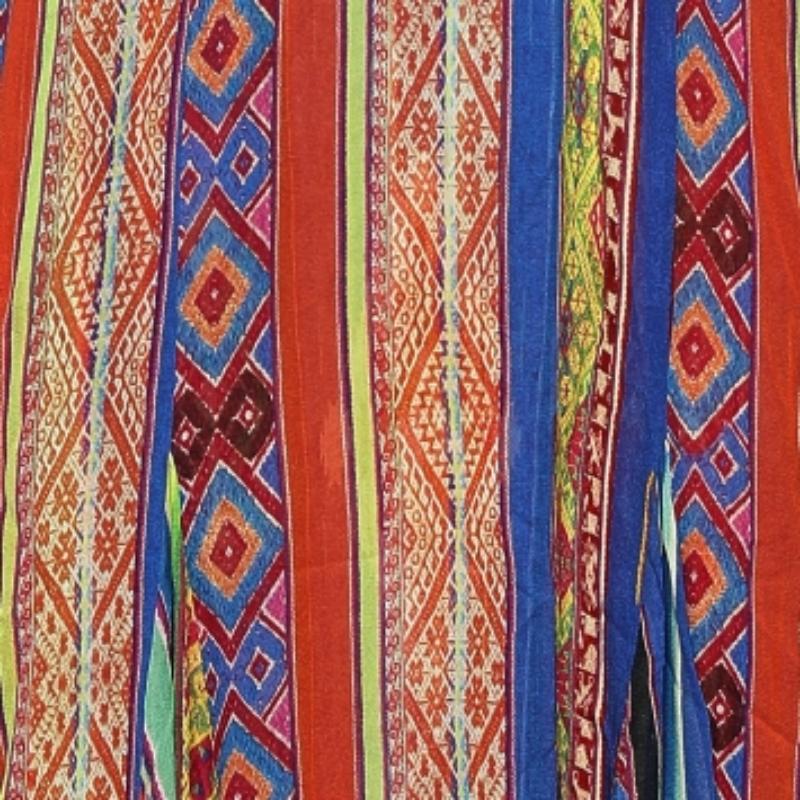 Polo Ralph Lauren - Robe asymétrique imprimée multicolore avec ourlet asymétrique M Bon état - En vente à Dubai, Al Qouz 2