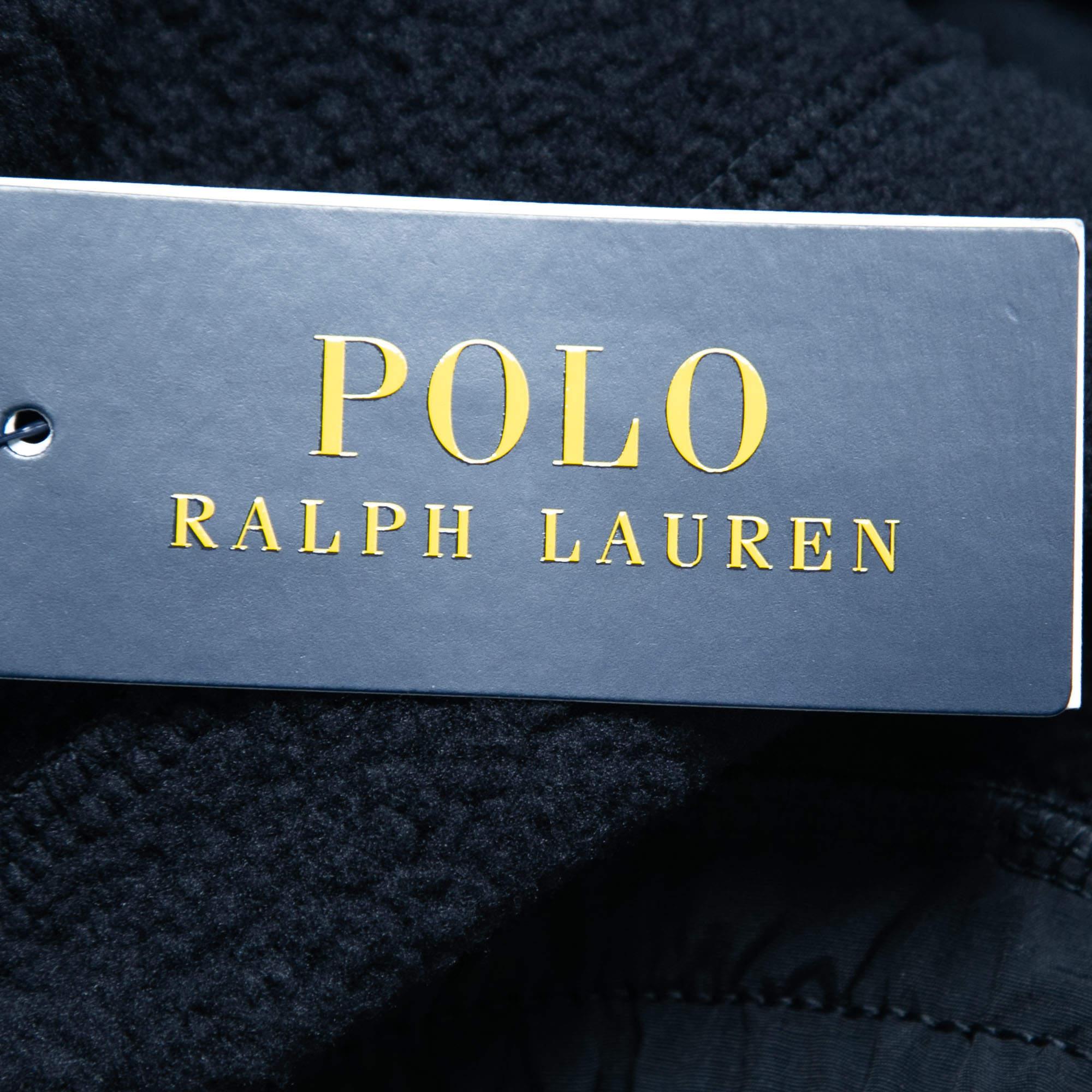 Polo Ralph Lauren Navy Blue Cotton Blend Aviatr Joggers XL For Sale 1