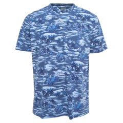 Polo Ralph Lauren Maglietta senza colletto in maglia di cotone blu navy I.L.A.
