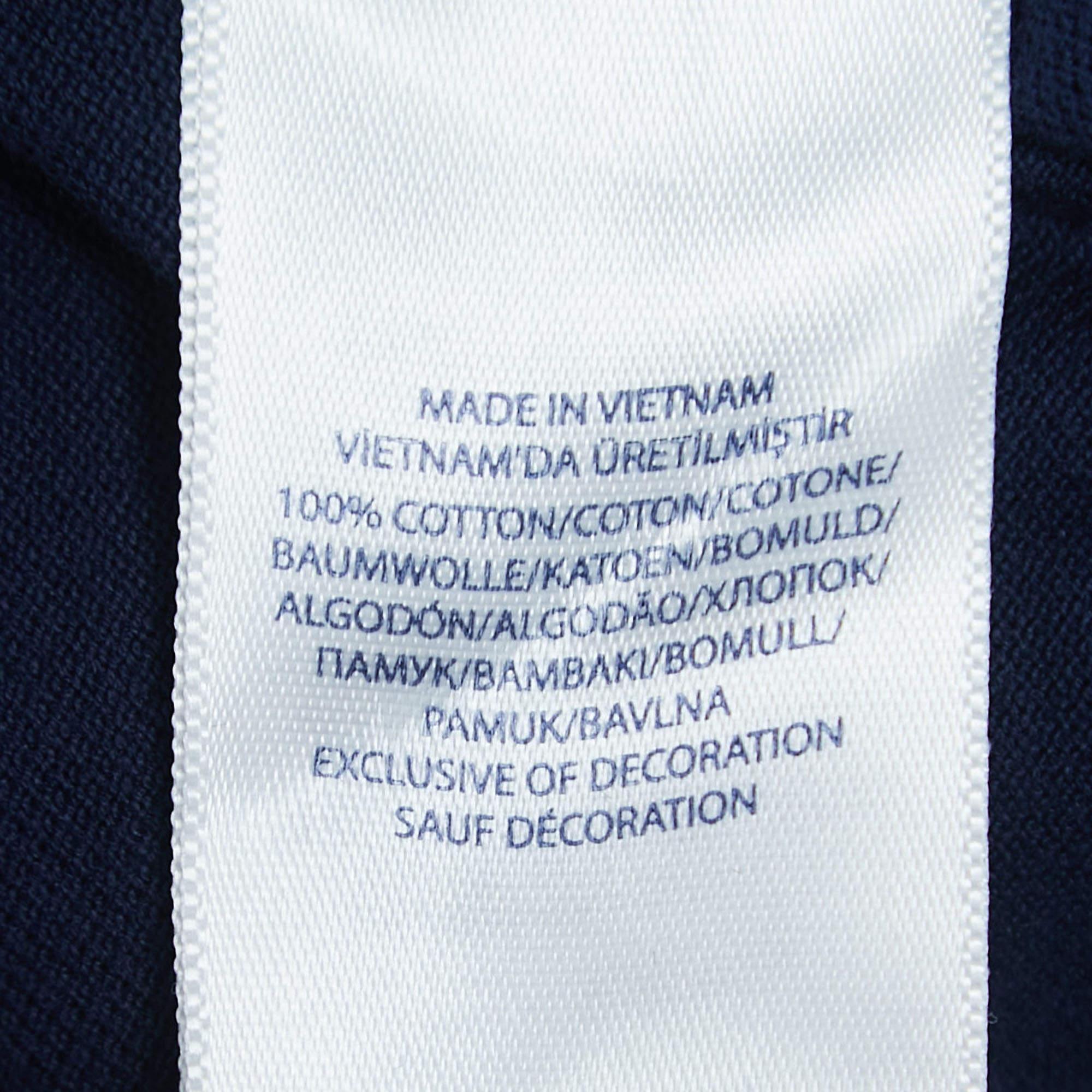 Polo Ralph Lauren Navy Blue Cotton Pique Short Sleeve T-Shirt S In Excellent Condition In Dubai, Al Qouz 2