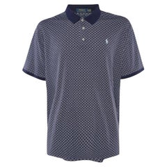 Polo Ralph Lauren Maglietta in cotone stampato blu navy 2XL