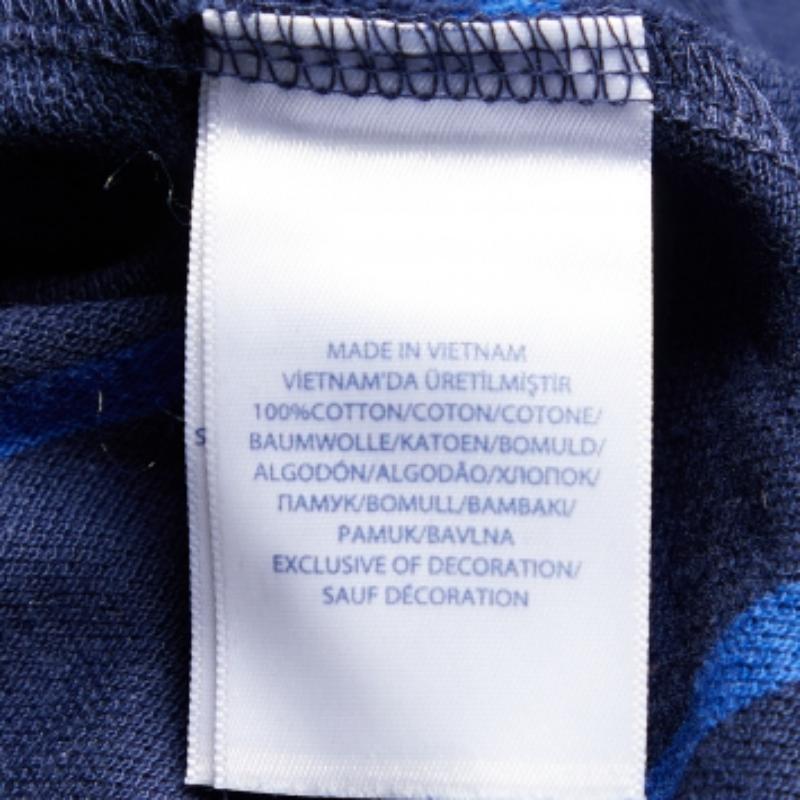 Polo Ralph Lauren - Maglietta in cotone a righe blu navy L. In condizioni buone in vendita a Dubai, Al Qouz 2