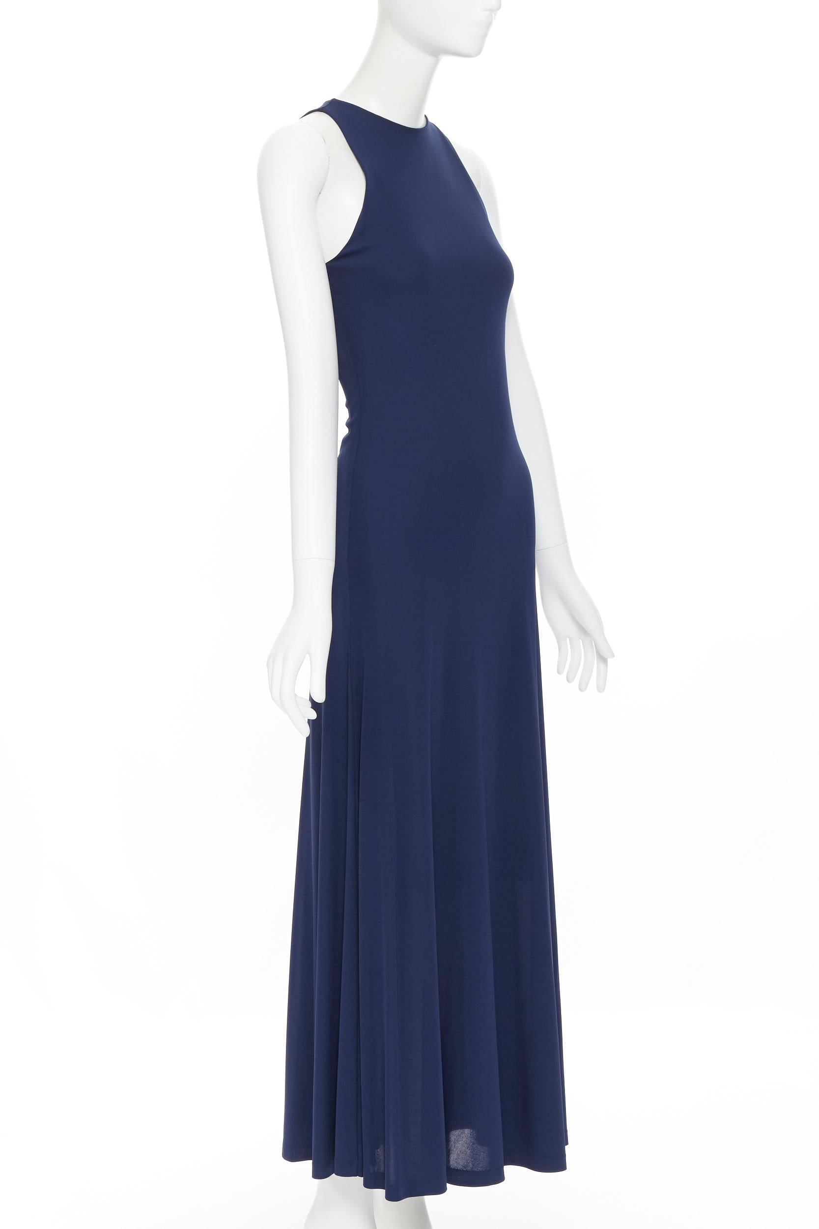 ralph lauren blue maxi dress