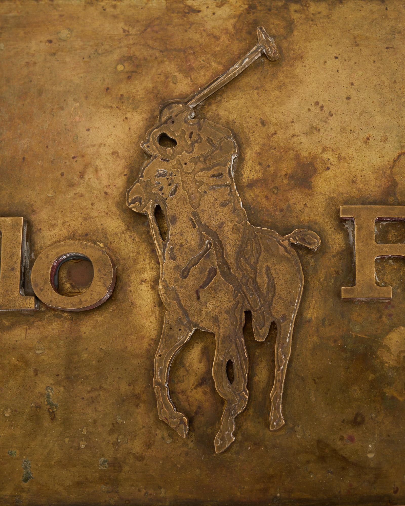 Marquesina de latón patinado para escaparate de Polo Ralph Lauren NYC en venta 1