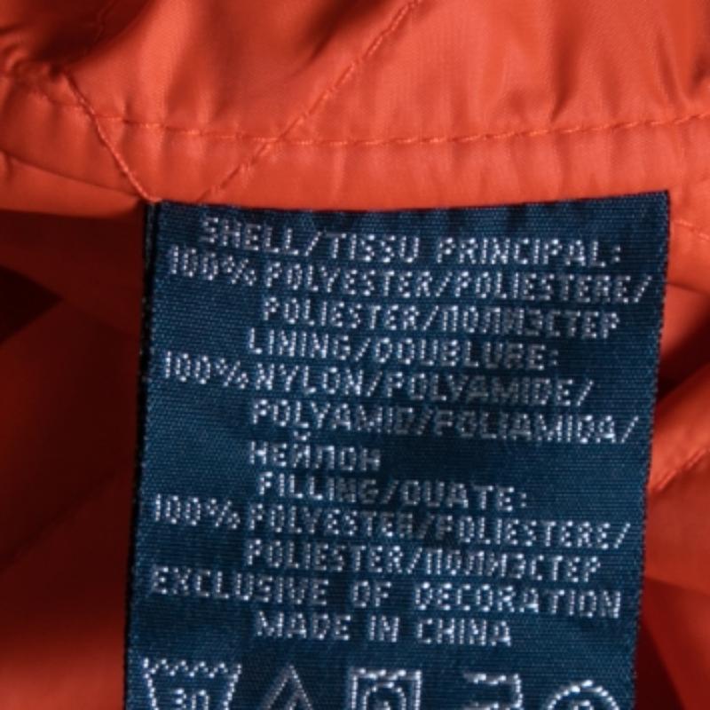 Polo Ralph Lauren Orange Synthetic Quilted Cadwell Bomber Jacket XL Rojo en venta