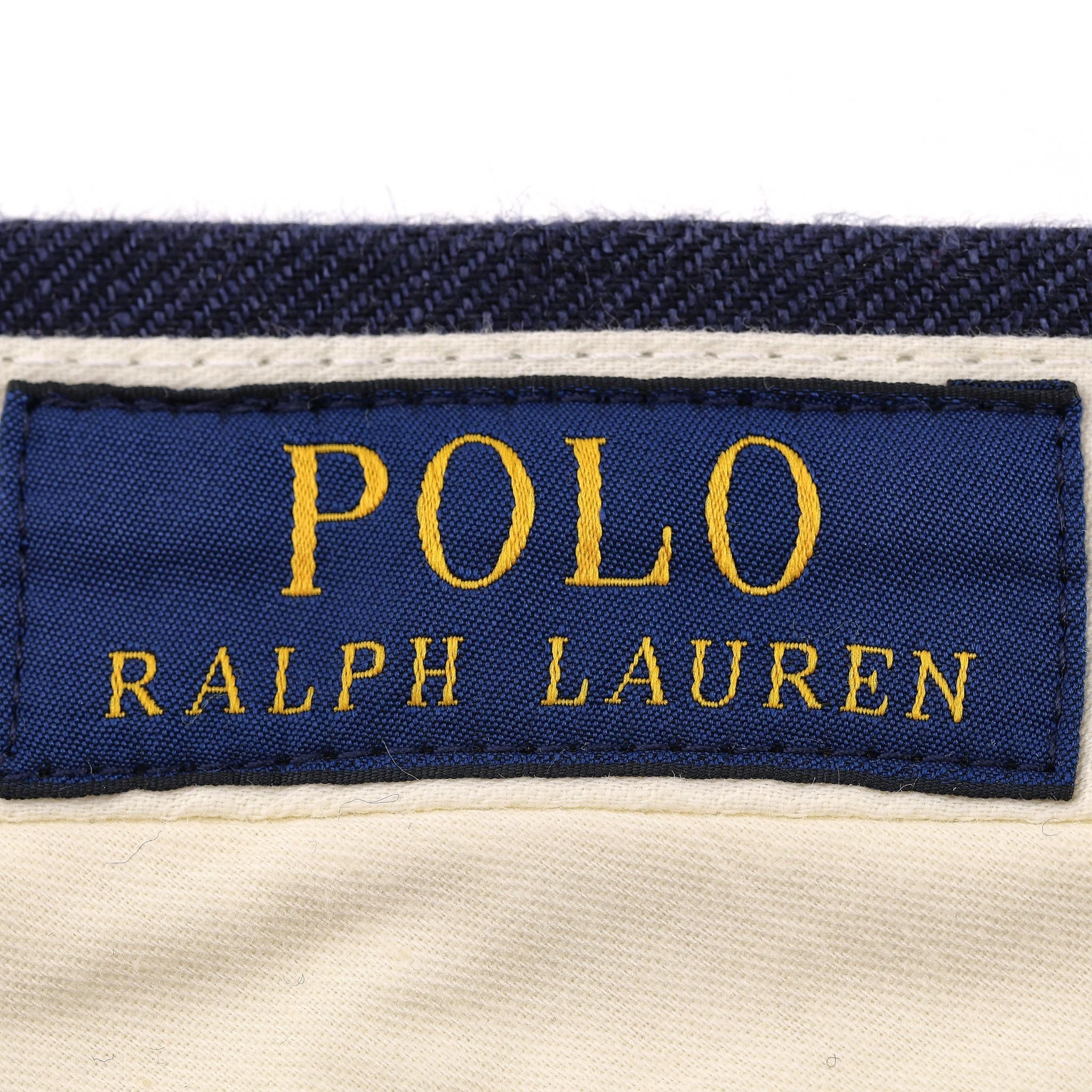 Polo Ralph Lauren Pinstripe Linen Trousers For Sale 1